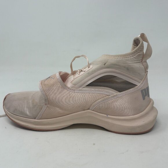 Puma Phenom Ignite Satin Women's Size 5.5 Pink High Top Sneakers - Picture 9 of 10